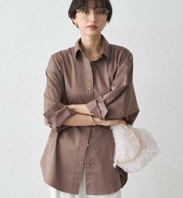  「《WEB限定/大人気につきリバイバル/累計販売１万枚達成》サテンBIGシャツ」|シャツ・ブラウス|