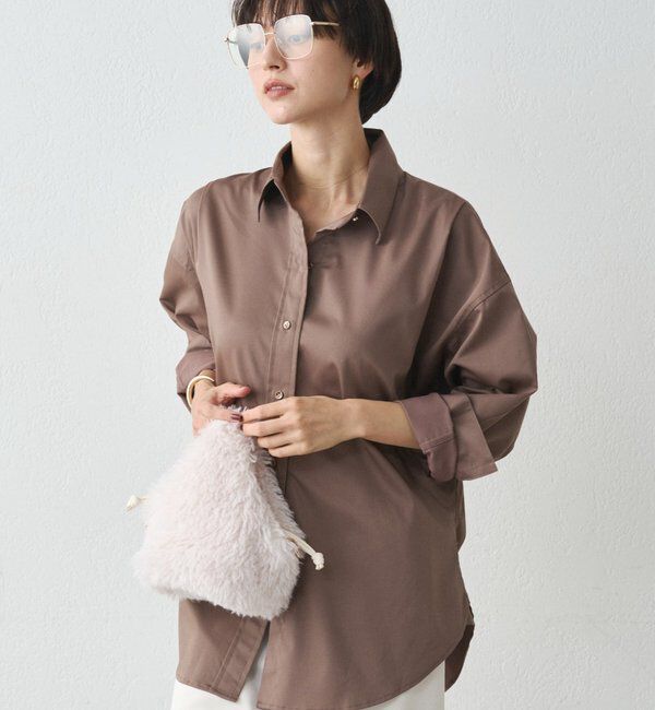  「《WEB限定/大人気につきリバイバル/累計販売１万枚達成》サテンBIGシャツ」|シャツ・ブラウス|