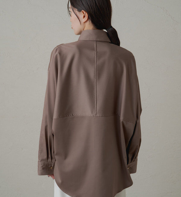  「《WEB限定/大人気につきリバイバル/累計販売１万枚達成》サテンBIGシャツ」|シャツ・ブラウス|