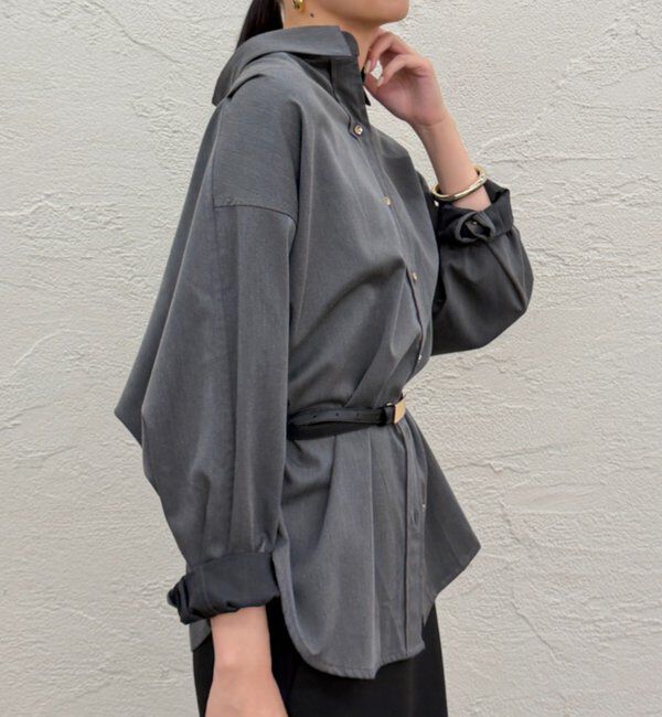  「《WEB限定/大人気につきリバイバル/累計販売１万枚達成》サテンBIGシャツ」|シャツ・ブラウス|