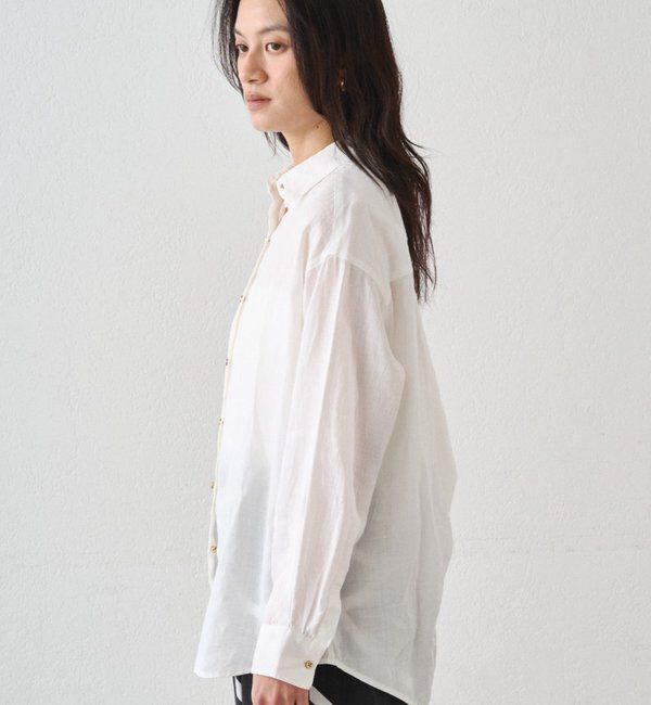  「《累計販売2万枚/名品アイテム》リネンバックタイシャツ」|シャツ・ブラウス|