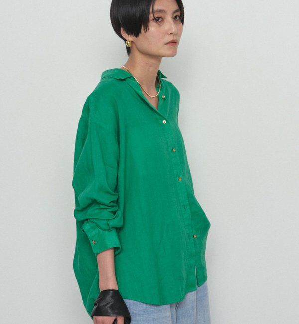 「《累計販売2万枚/名品アイテム》リネンバックタイシャツ」|シャツ・ブラウス|