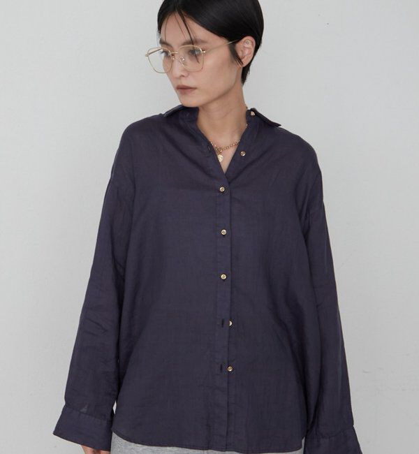 「《累計販売2万枚/名品アイテム》リネンバックタイシャツ」|シャツ・ブラウス|