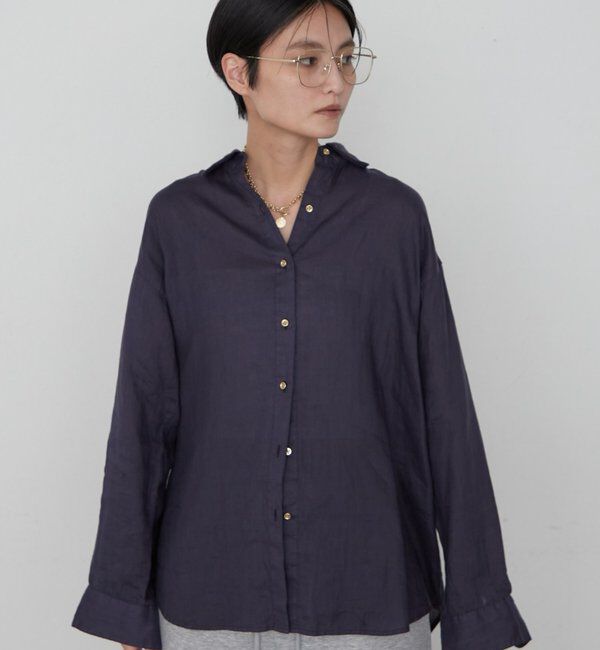  「《累計販売2万枚/名品アイテム》リネンバックタイシャツ」|シャツ・ブラウス|