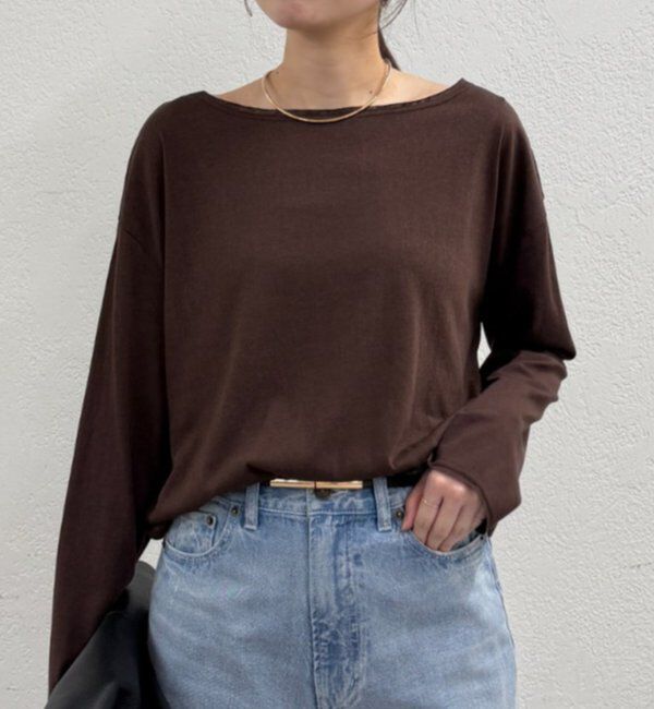  「スラブロンT」|Tシャツ・カットソー|ブラウン
