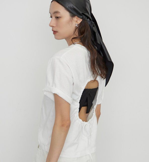  「≪バックシャン≫バックホール半袖Tシャツ」|Tシャツ・カットソー|