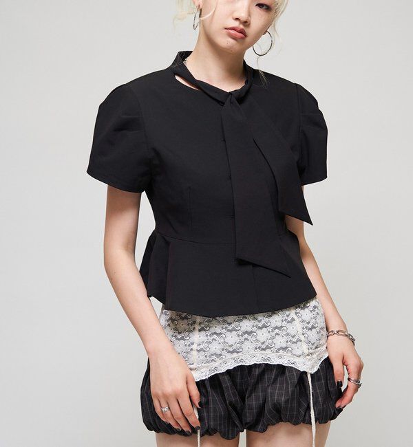  「【SixM】Chic Puff Jacket」|テーラードジャケット|