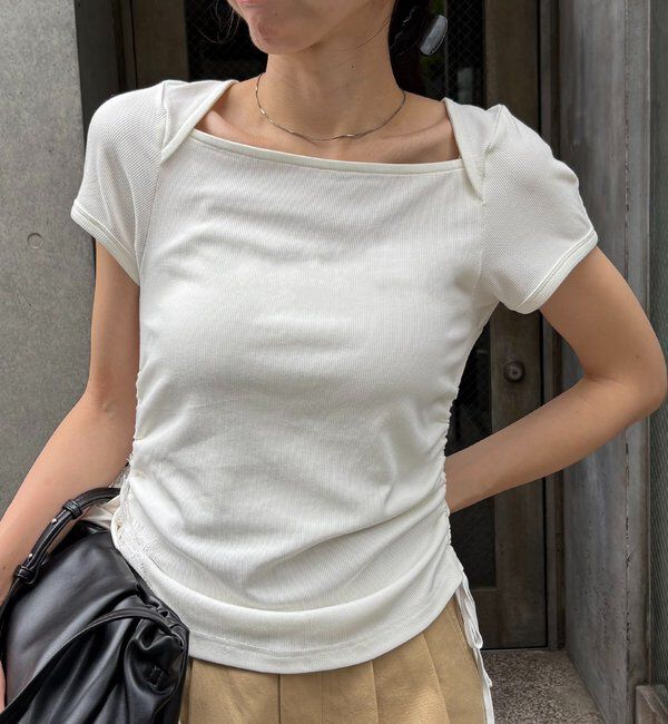  「スクエアネックドロストT」|Tシャツ・カットソー|
