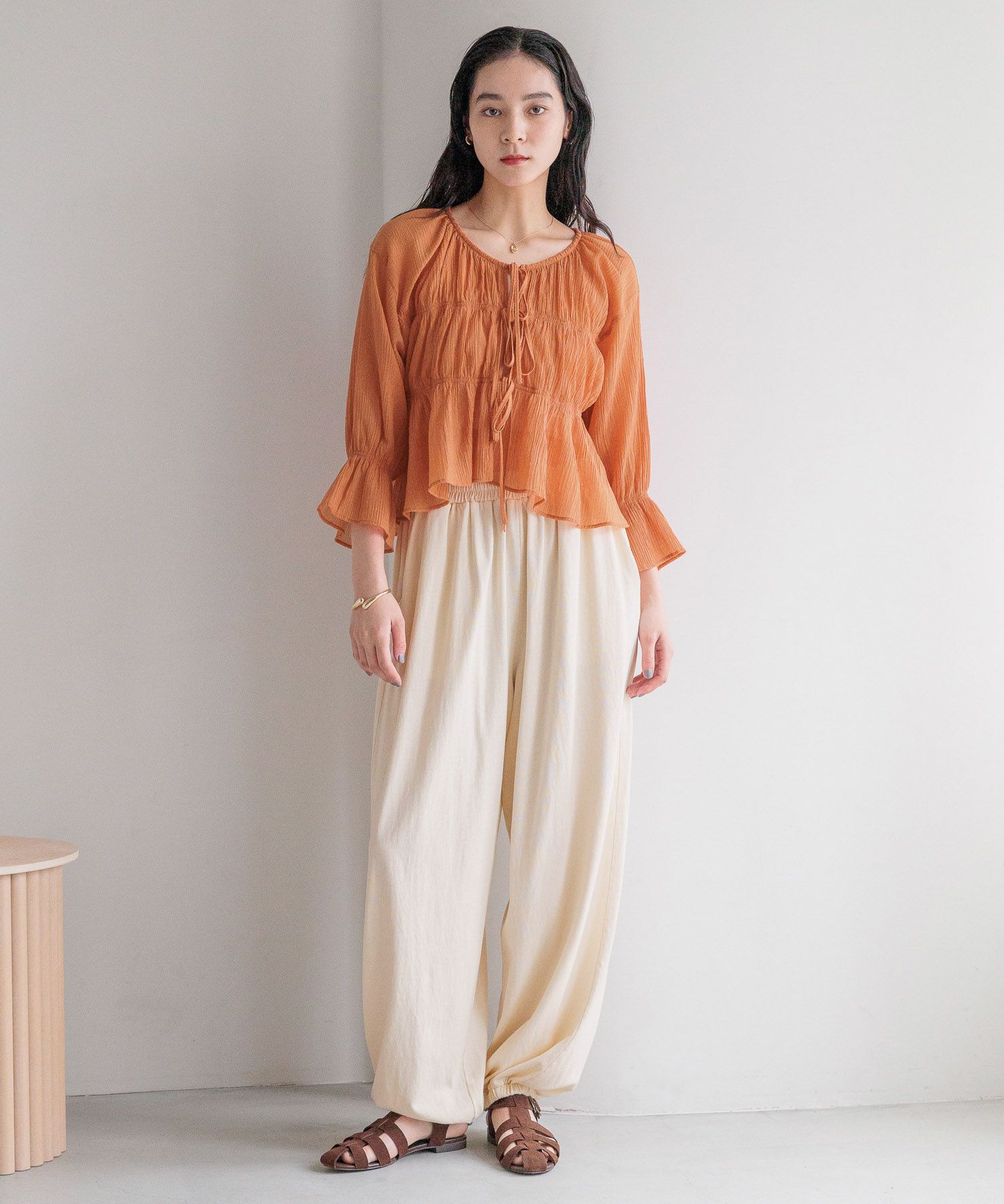LOWRYS FARM「ヨウリュウシャーリングショート６Ｓ」|シャツ・ブラウス|
