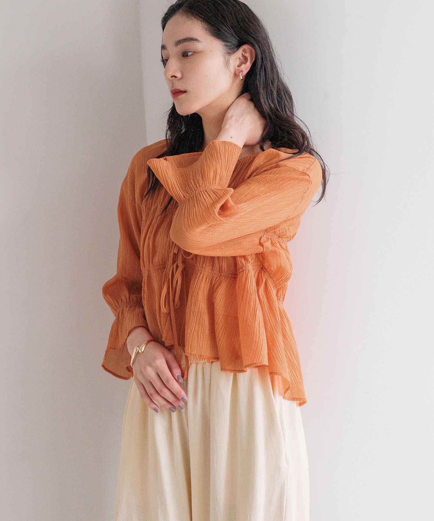 LOWRYS FARM「ヨウリュウシャーリングショート６Ｓ」|シャツ・ブラウス|