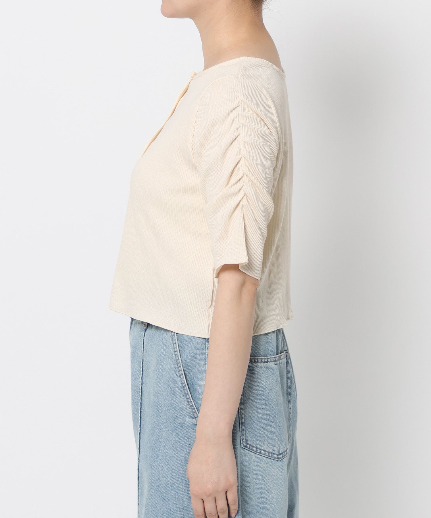 LOWRYS FARM「ｼｮﾙﾀﾞｰﾊﾟﾌCD5S」|Tシャツ・カットソー|