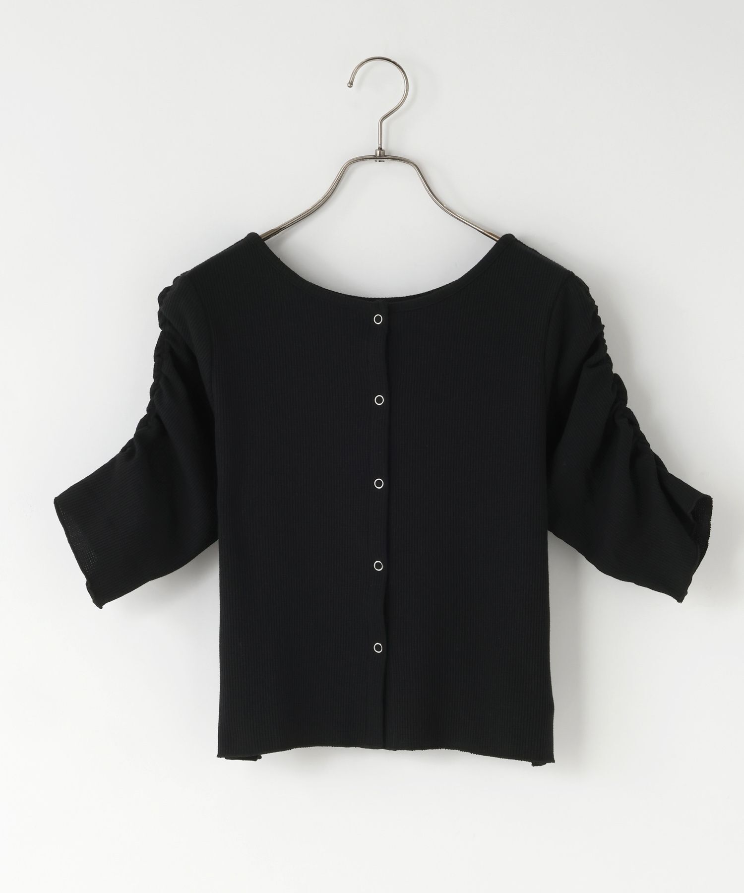 LOWRYS FARM「ｼｮﾙﾀﾞｰﾊﾟﾌCD5S」|Tシャツ・カットソー|BLK