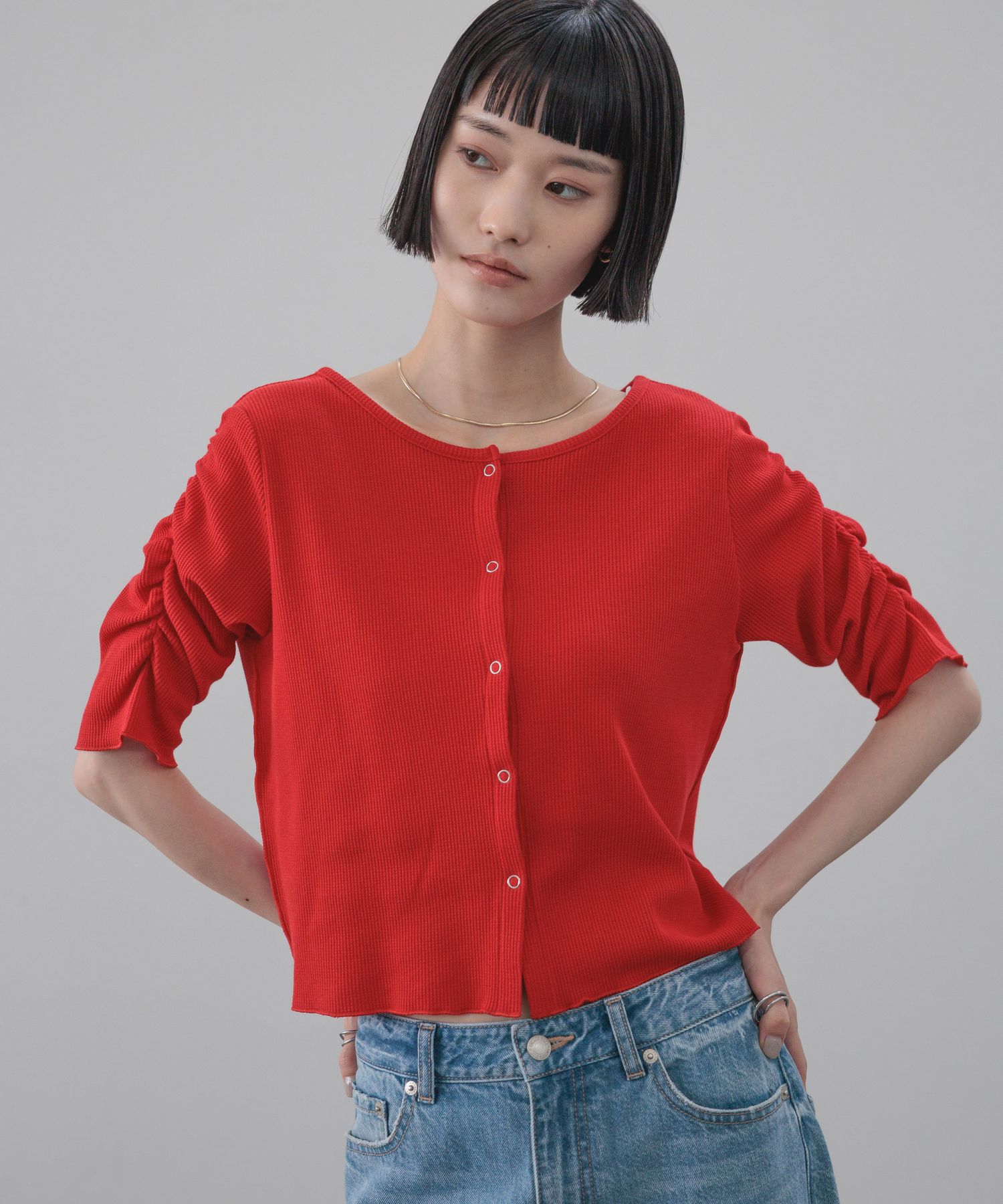LOWRYS FARM「ｼｮﾙﾀﾞｰﾊﾟﾌCD5S」|Tシャツ・カットソー|