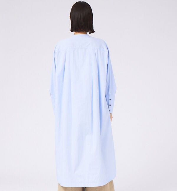 qualite「ハイカウントロングシャツワンピース」|ワンピース|