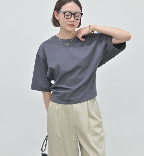 qualite「【接触冷感】プレミアム天竺ドルマンTシャツ」|Tシャツ・カットソー|