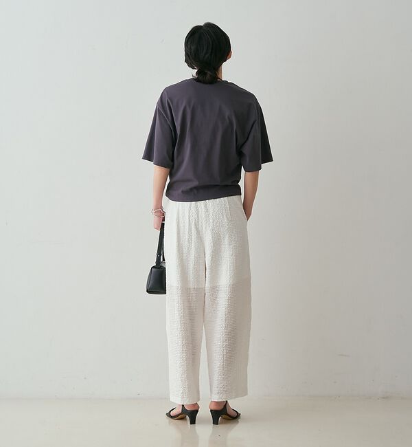 qualite「【セットアップ対応】シアーギンガムクロップドパンツ」|その他|