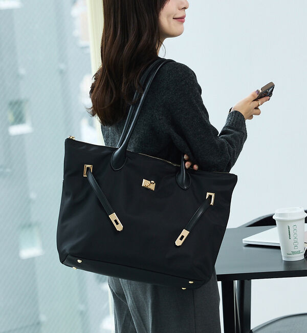 LOWELL things「【追加分/再入荷/kariさんコラボ】多機能BELTEDナイロントート/A4/通」|ビジネスバッグ|
