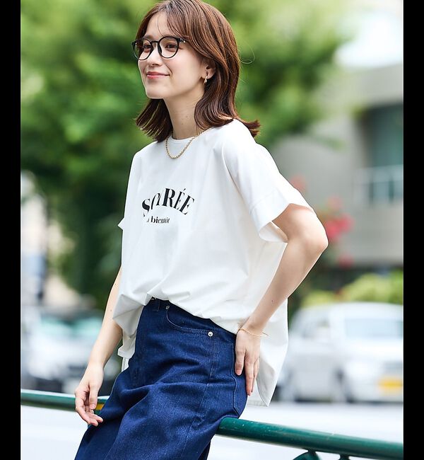 abahouse mavie「ワイドロゴTシャツ」|Tシャツ・カットソー|