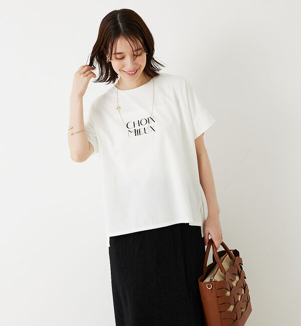 abahouse mavie「ワイドロゴTシャツ」|Tシャツ・カットソー|