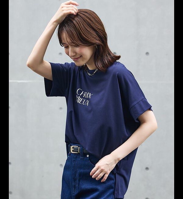 abahouse mavie「ワイドロゴTシャツ」|Tシャツ・カットソー|