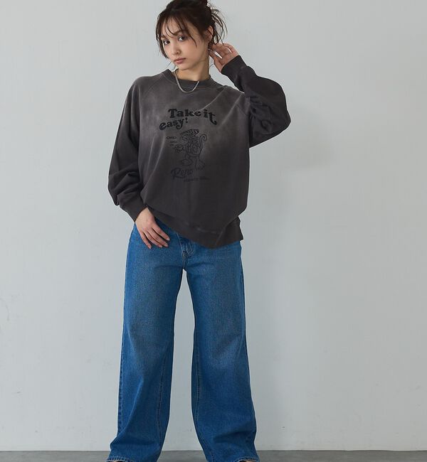 abahouse mavie「ラグランプリントプルオーバー」|Tシャツ・カットソー|