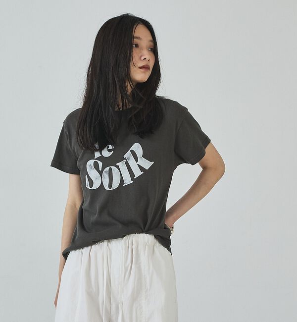 abahouse mavie「甘編み天竺ロゴTシャツ」|Tシャツ・カットソー|