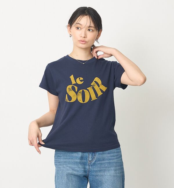abahouse mavie「甘編み天竺ロゴTシャツ」|Tシャツ・カットソー|
