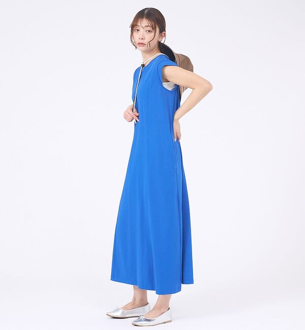 abahouse mavie「【接触冷感＆速乾】ヘンリーネック2WAYワンピース」|ワンピース|