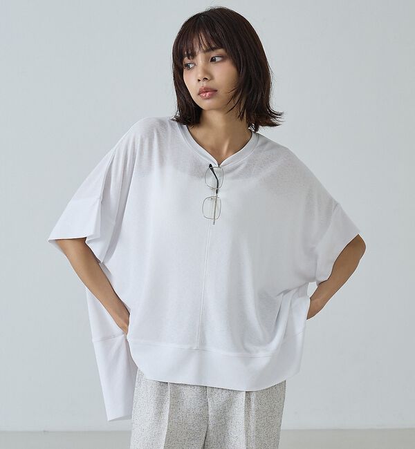 abahouse mavie「【二の腕カバー】スラブプルオーバー」|Tシャツ・カットソー|