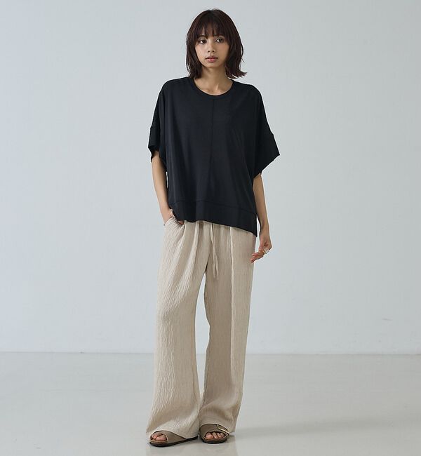 abahouse mavie「【二の腕カバー】スラブプルオーバー」|Tシャツ・カットソー|