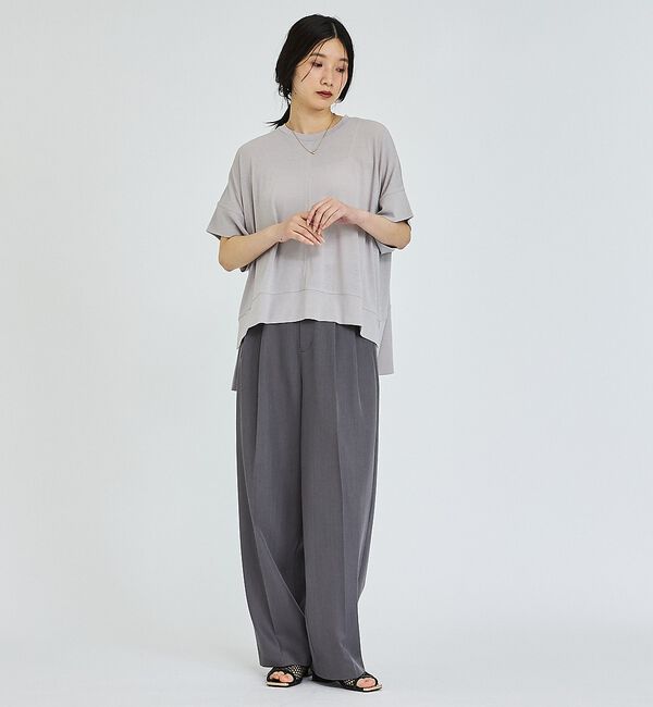 abahouse mavie「【二の腕カバー】スラブプルオーバー」|Tシャツ・カットソー|