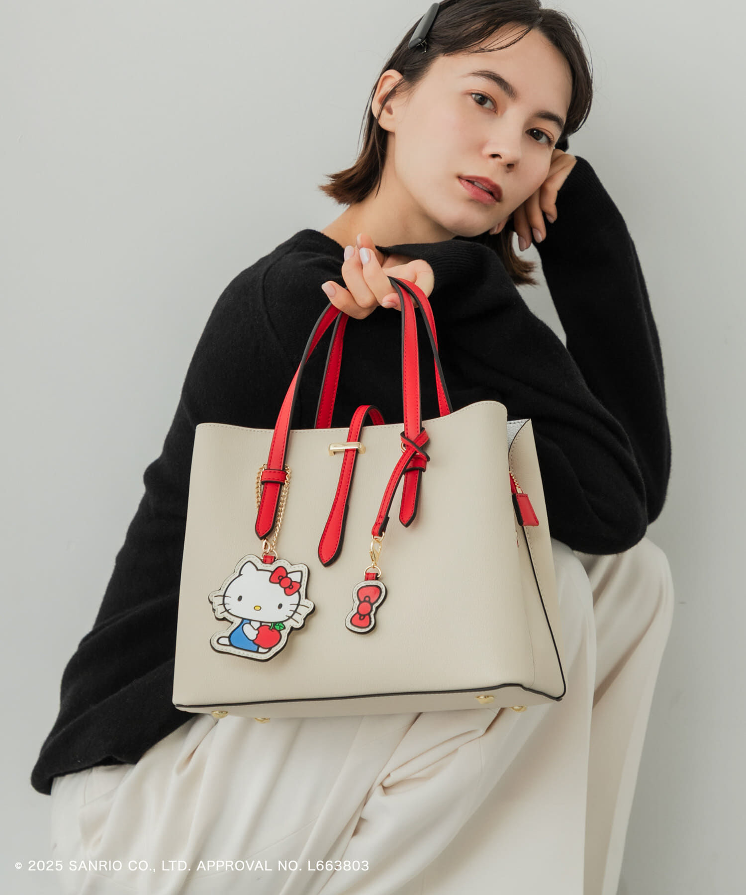 RODE SKO「サンリオキャラクターズ チャーム付バッグ」|ハンドバッグ|