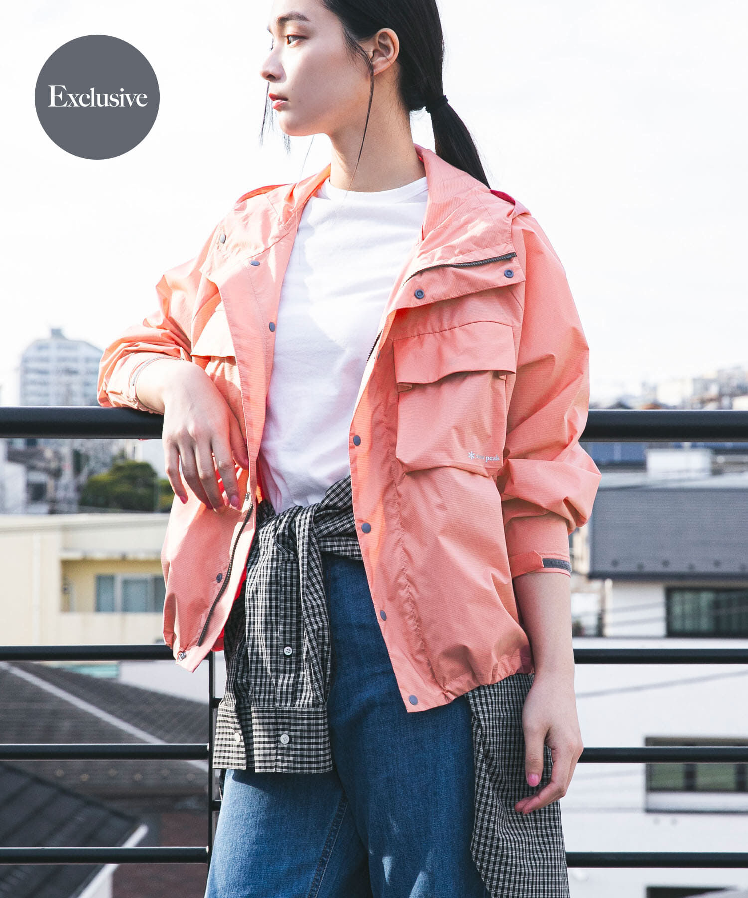 URBAN RESEARCH DOORS「『別注』Snow Peak Apparel&times;DOORS　U.L.DOUBLEWEAVEPARKER」|その他|ライトピンク