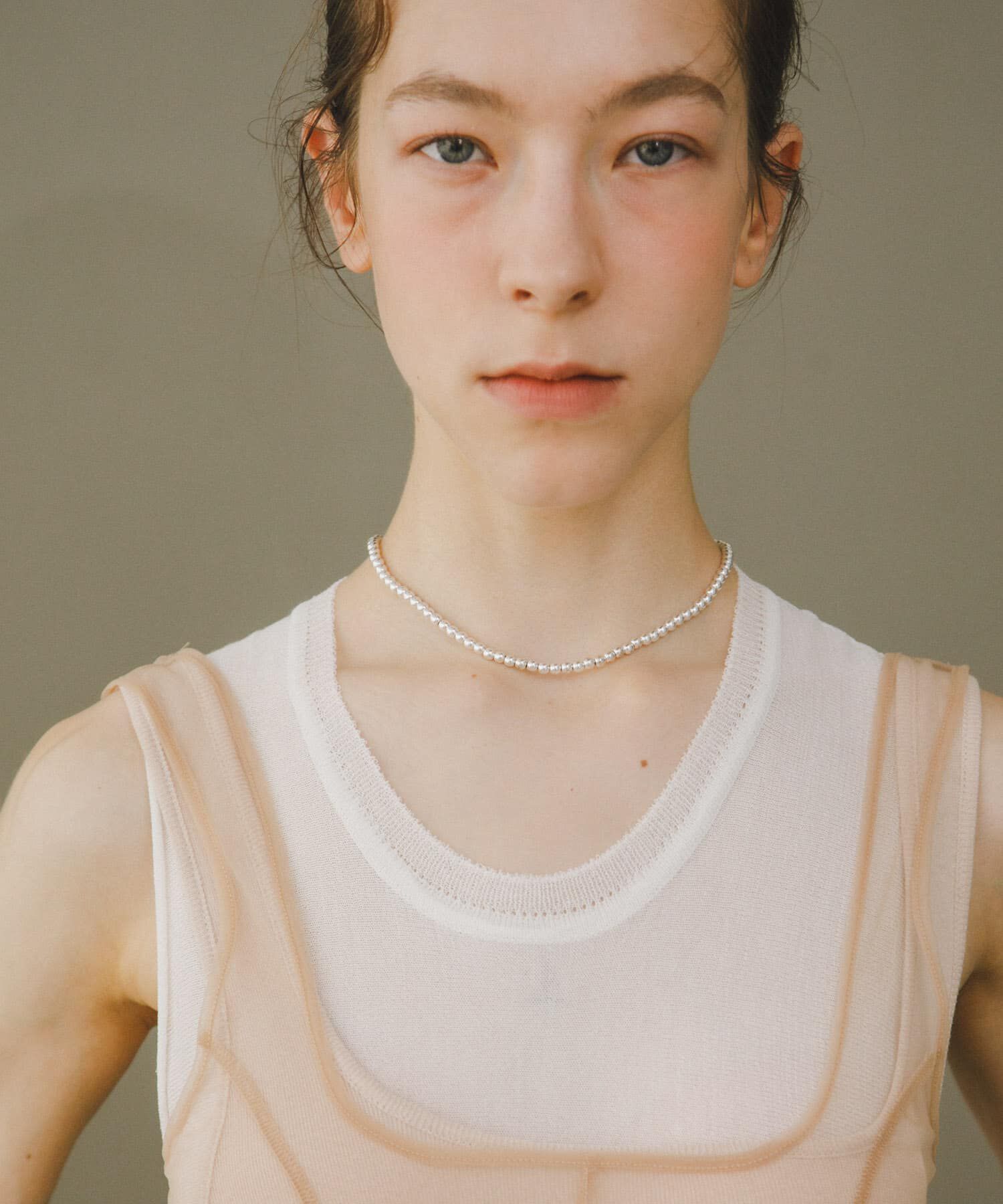 URBAN RESEARCH「decor『デコール』　HEMATITE 4MM BALL CHOKER」|ネックレス|