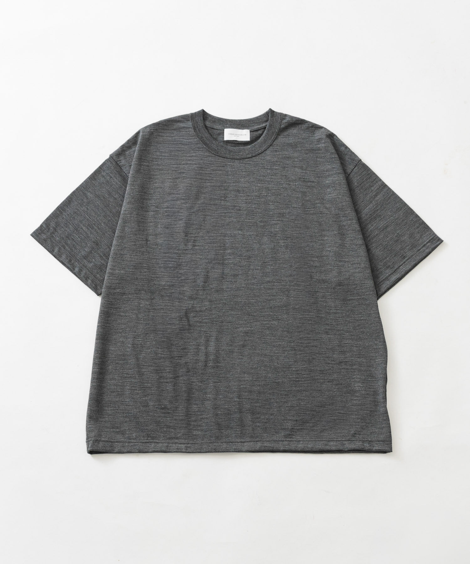 URBAN RESEARCH「『洗濯可』new basic　WASHABLE MERINO WOOL T-SHIRTS」|Tシャツ・カットソー|チャコールグレー
