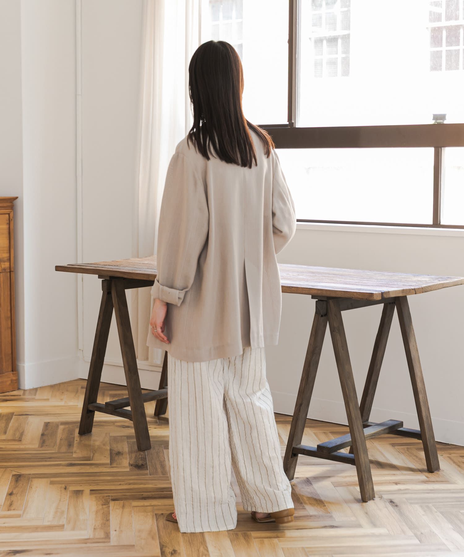 URBAN RESEARCH DOORS「ラメストライプセットアップ」|ワンピース|