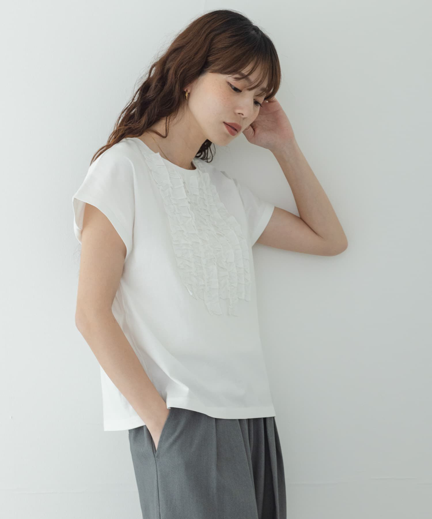 Sonny Label 「フロントフリルプルオーバー」|Tシャツ・カットソー|