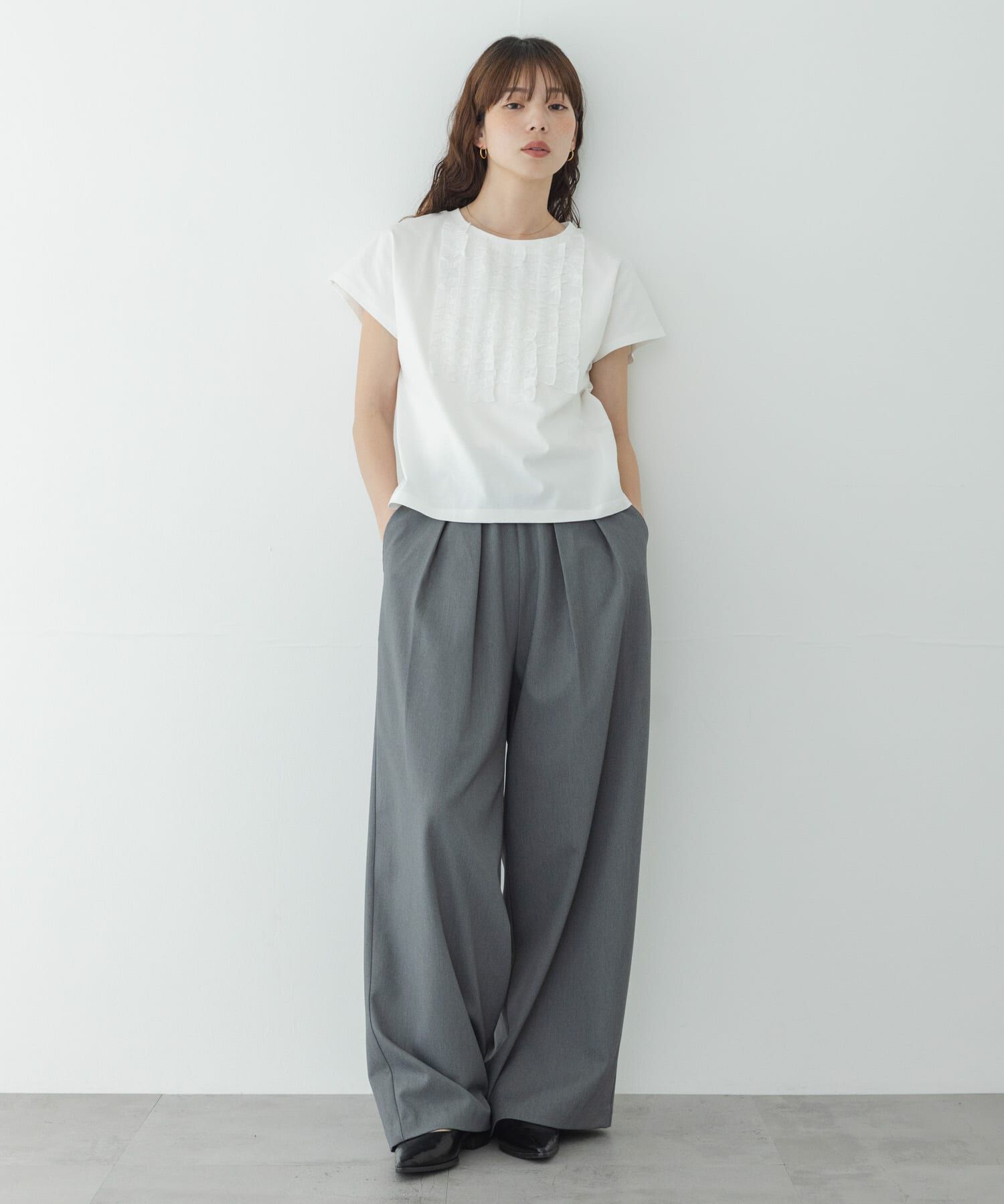 Sonny Label 「フロントフリルプルオーバー」|Tシャツ・カットソー|