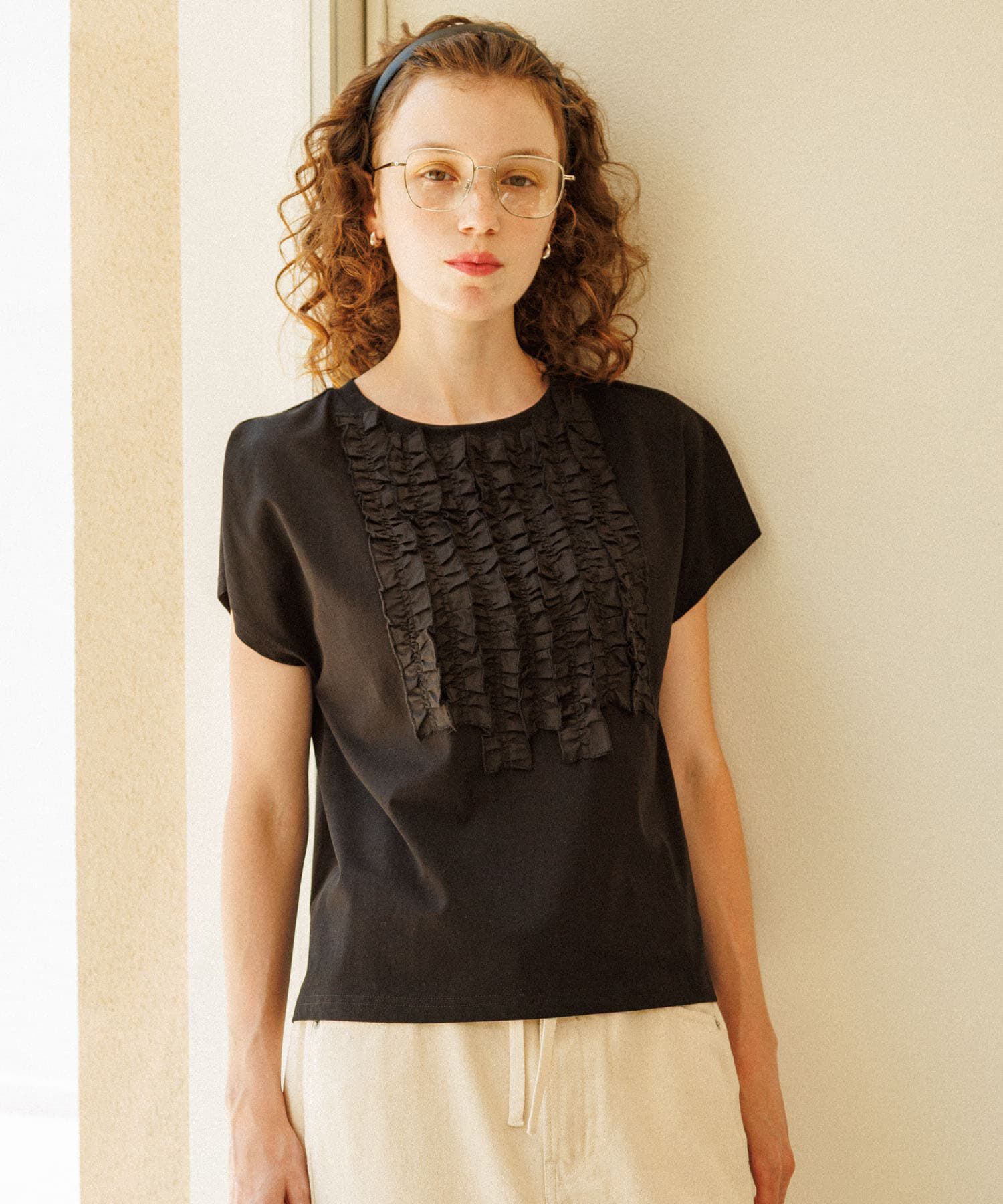 Sonny Label 「フロントフリルプルオーバー」|Tシャツ・カットソー|
