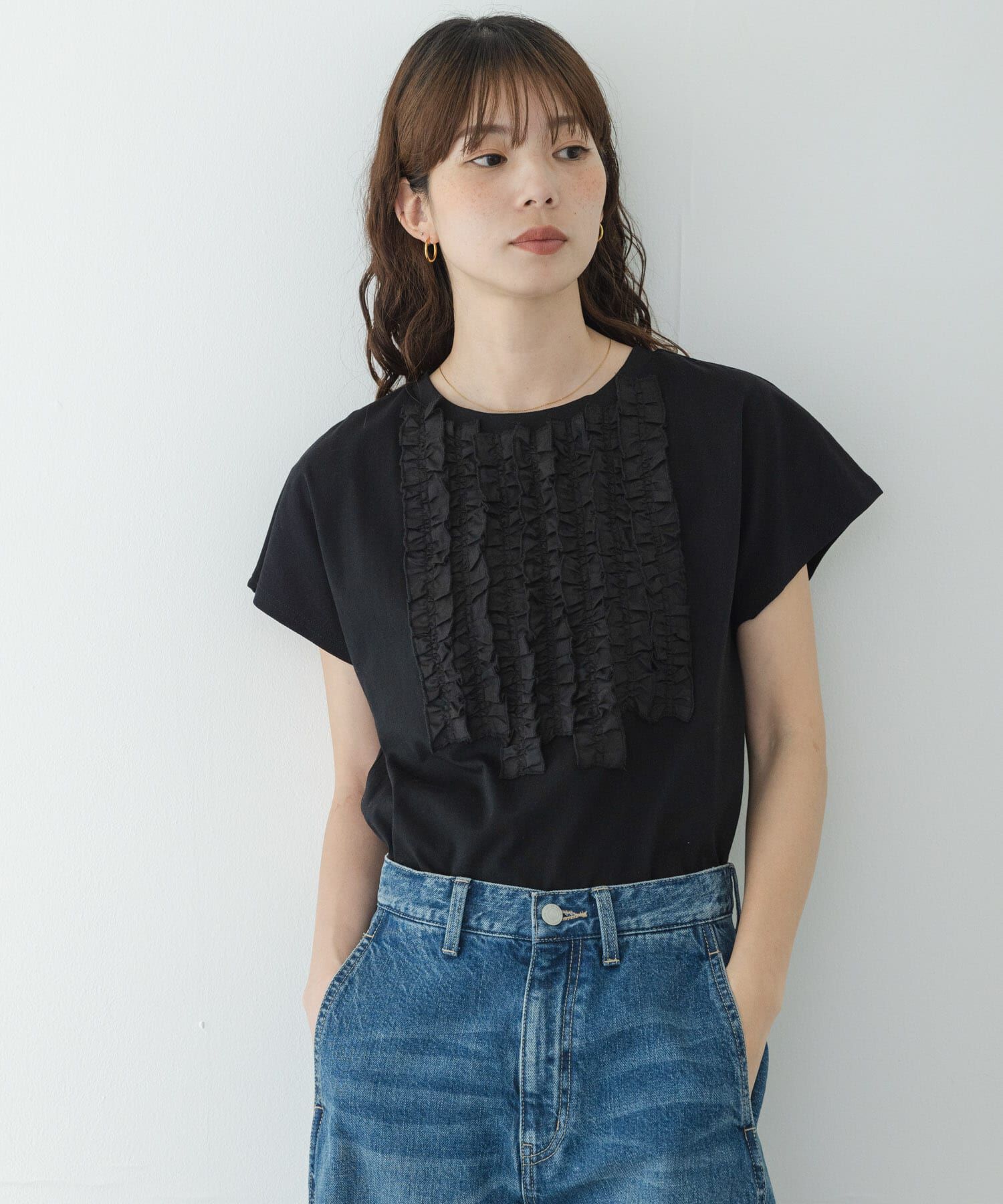 Sonny Label 「フロントフリルプルオーバー」|Tシャツ・カットソー|