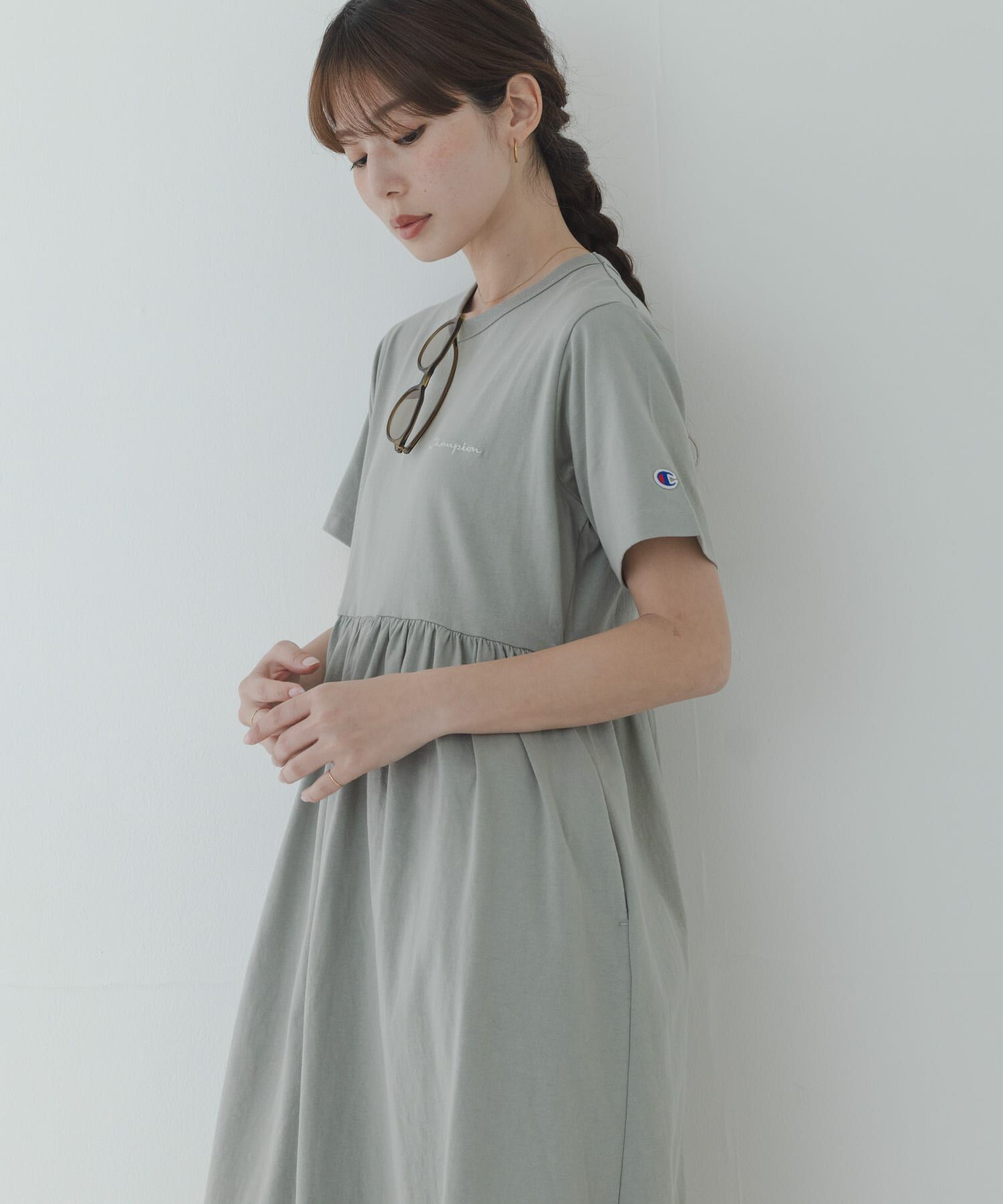 Sonny Label 「『別注』CHAMPION&times;Sonny Label　ギャザーワンピース」|ワンピース|