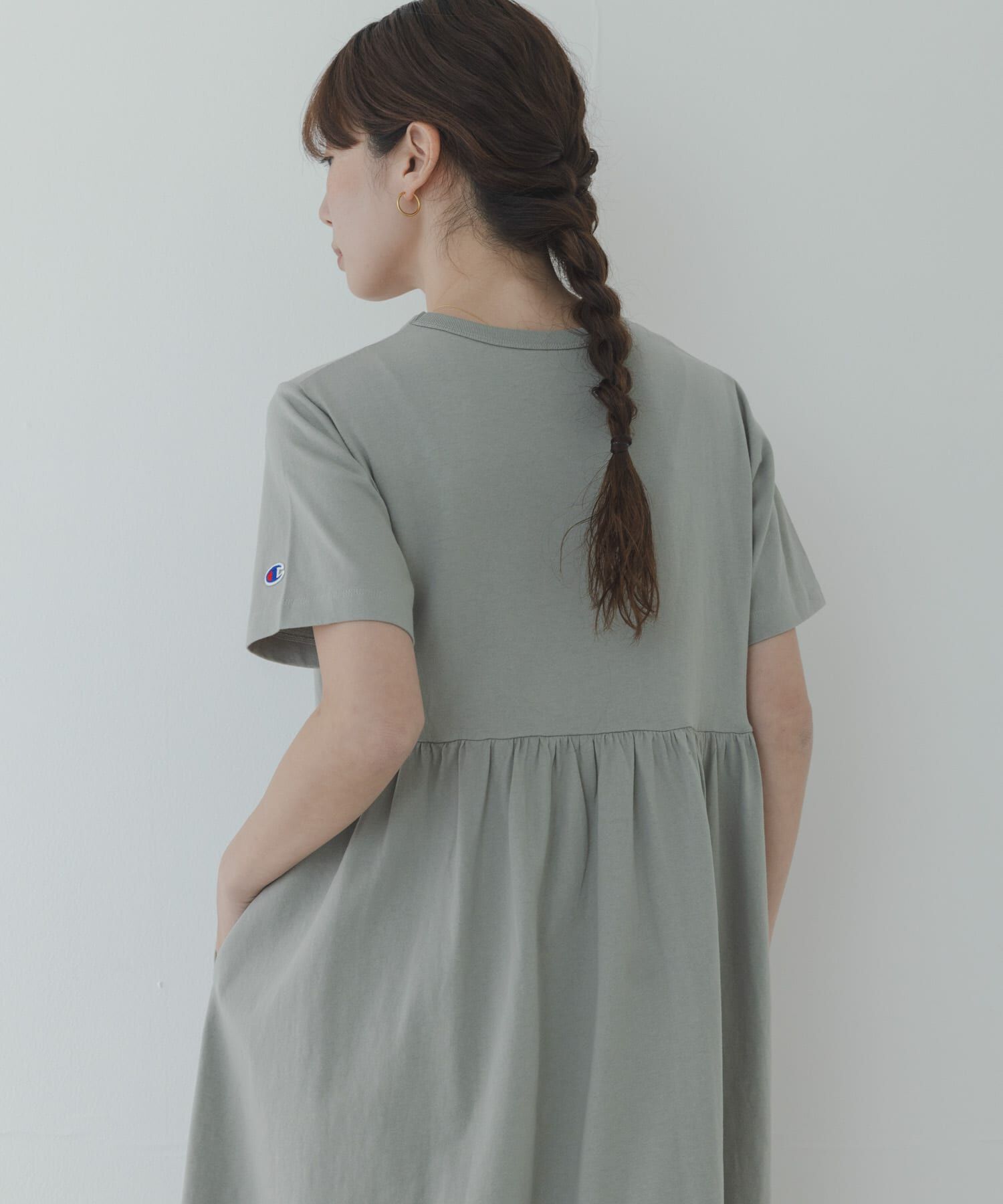Sonny Label 「『別注』CHAMPION&times;Sonny Label　ギャザーワンピース」|ワンピース|