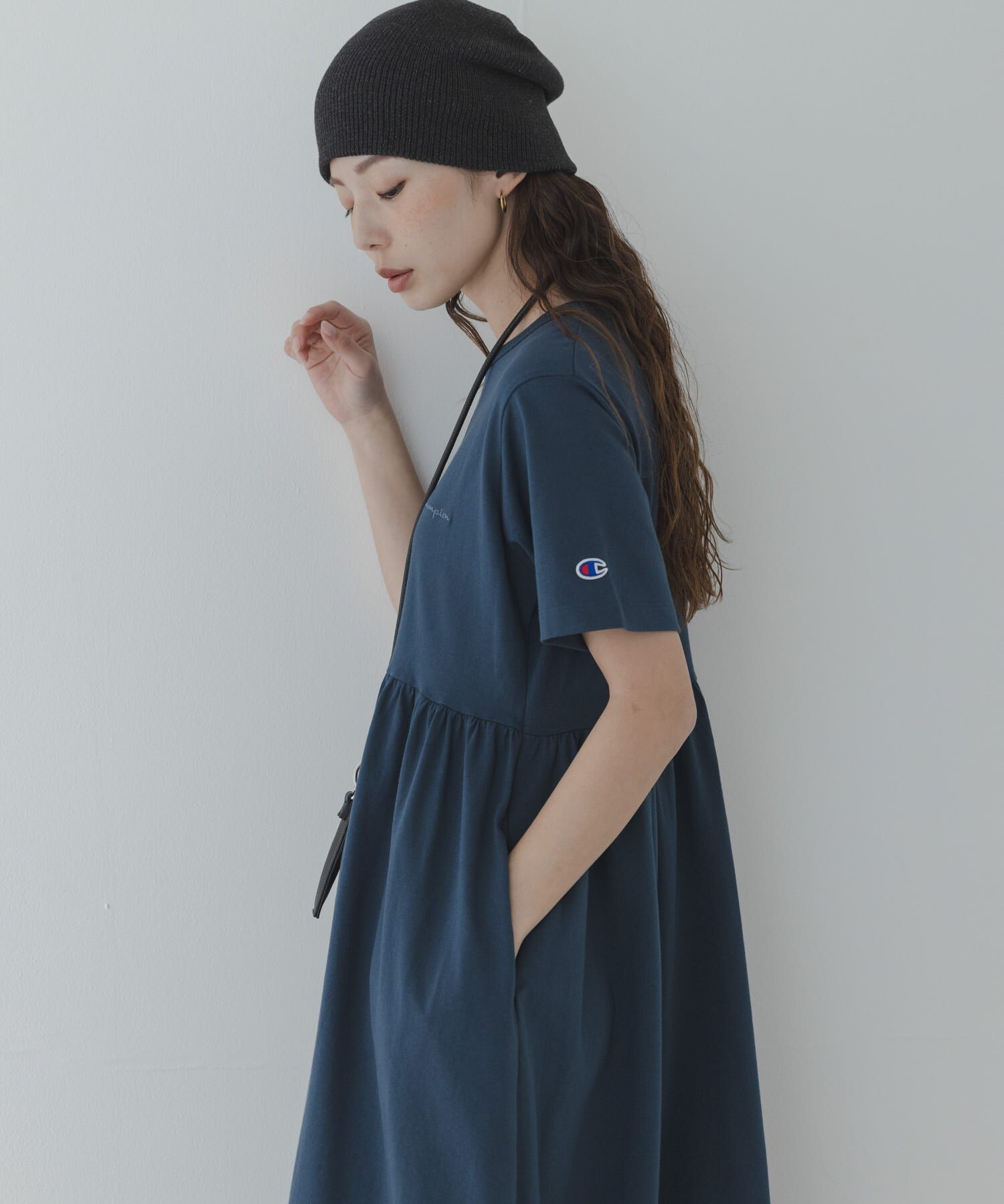Sonny Label 「『別注』CHAMPION&times;Sonny Label　ギャザーワンピース」|ワンピース|