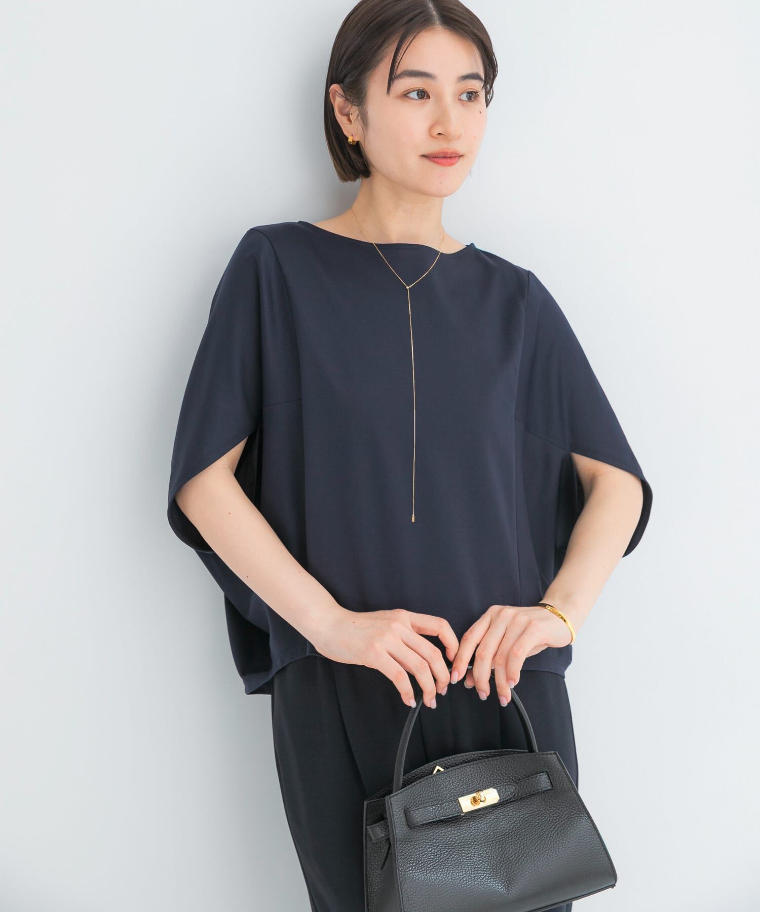 URBAN RESEARCH ROSSO「『WEB/一部店舗限定』UVカットクールタッチ5分袖ドルマンプルオーバー」|Tシャツ・カットソー|