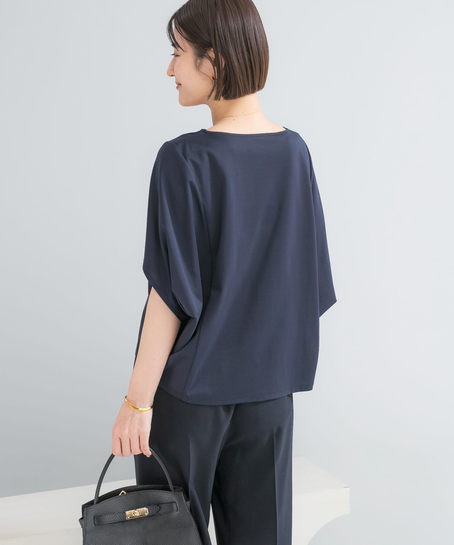 URBAN RESEARCH ROSSO「『WEB/一部店舗限定』UVカットクールタッチ5分袖ドルマンプルオーバー」|Tシャツ・カットソー|