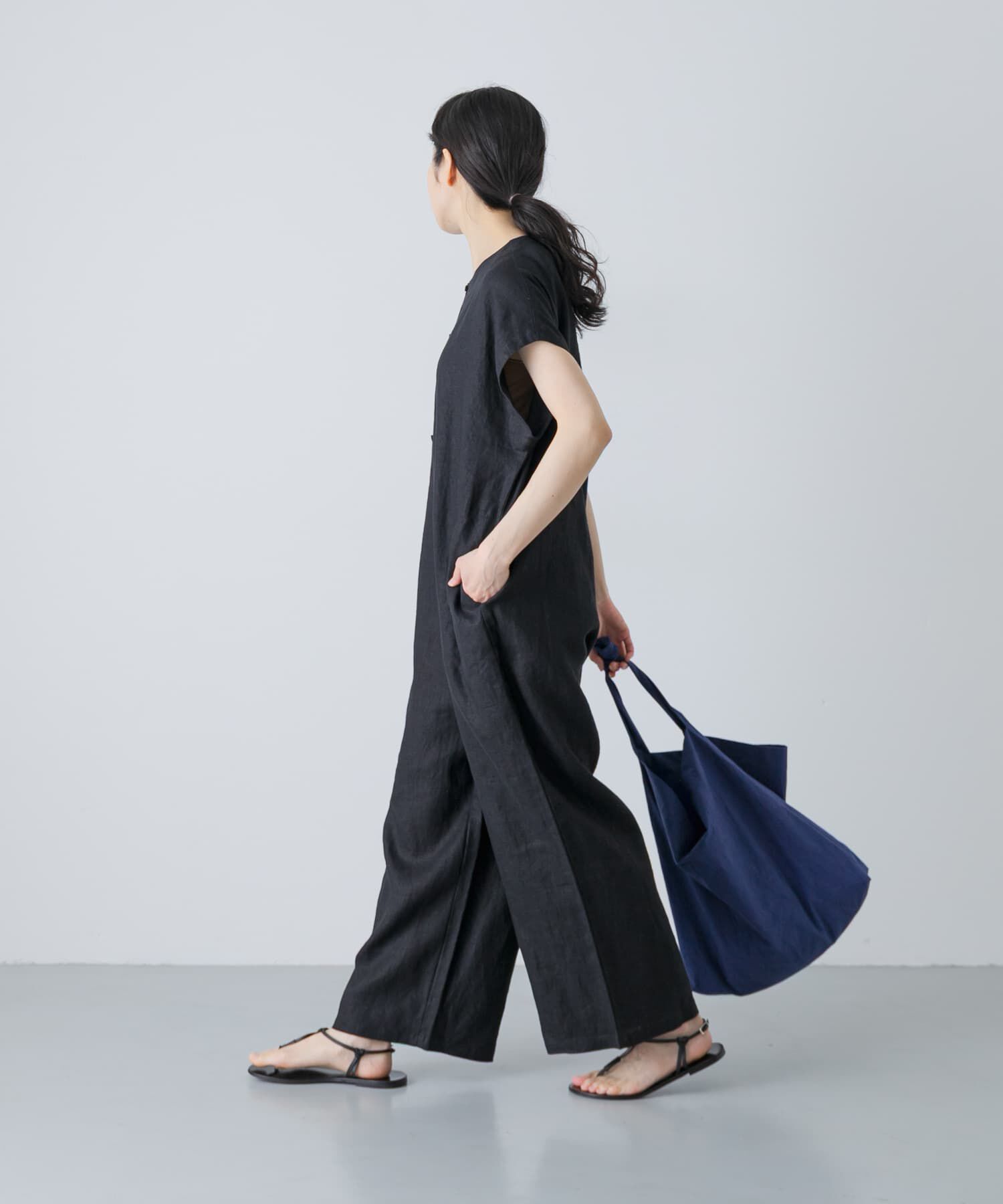 かぐれ「『2サイズ展開』リネンオールインワン」|オールインワン|