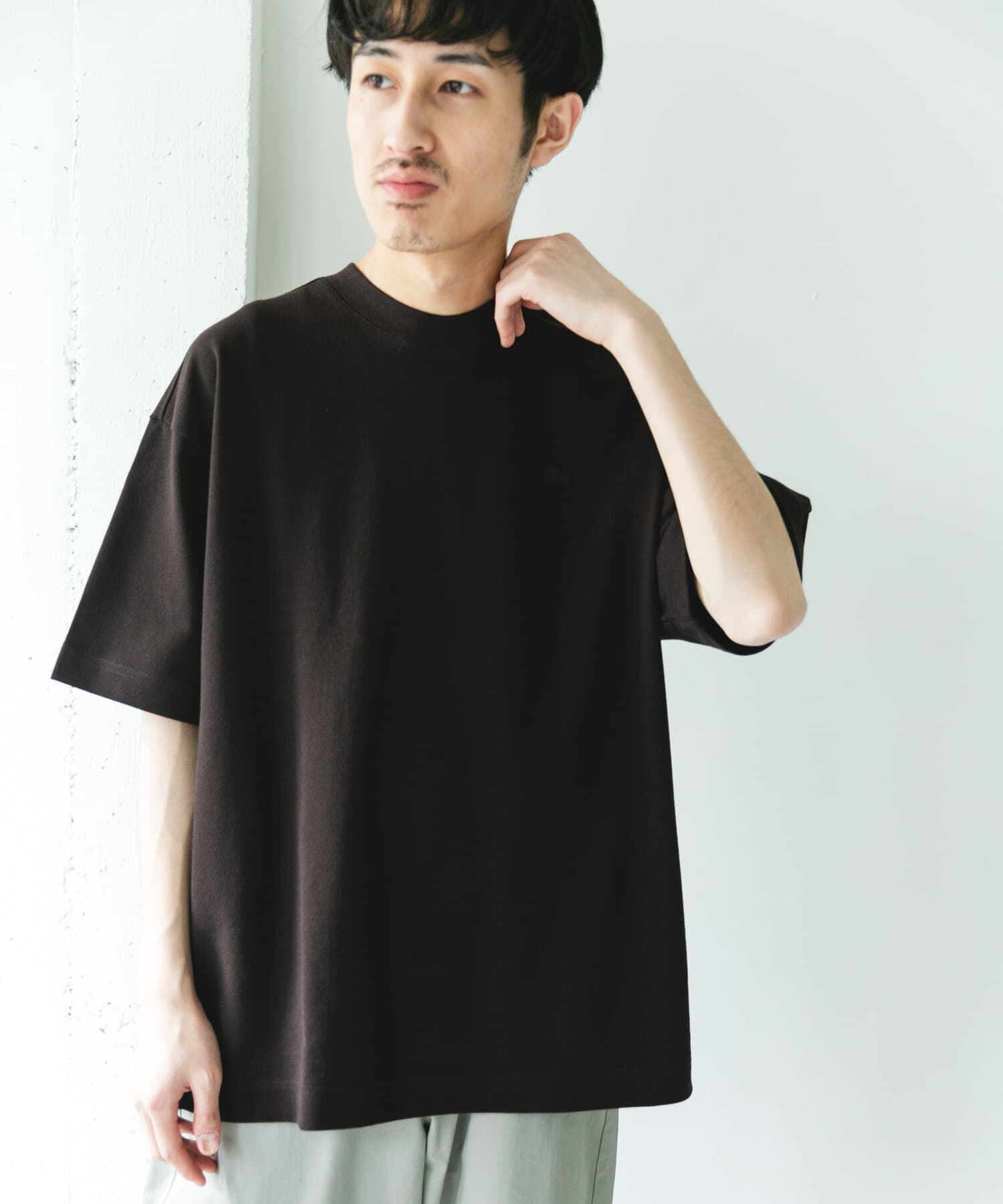 URBAN RESEARCH DOORS「『別注』LACOSTE&times;DOORS　MOSS STITCH SHORT-SLEEVE T-SHIRTS」|Tシャツ・カットソー|
