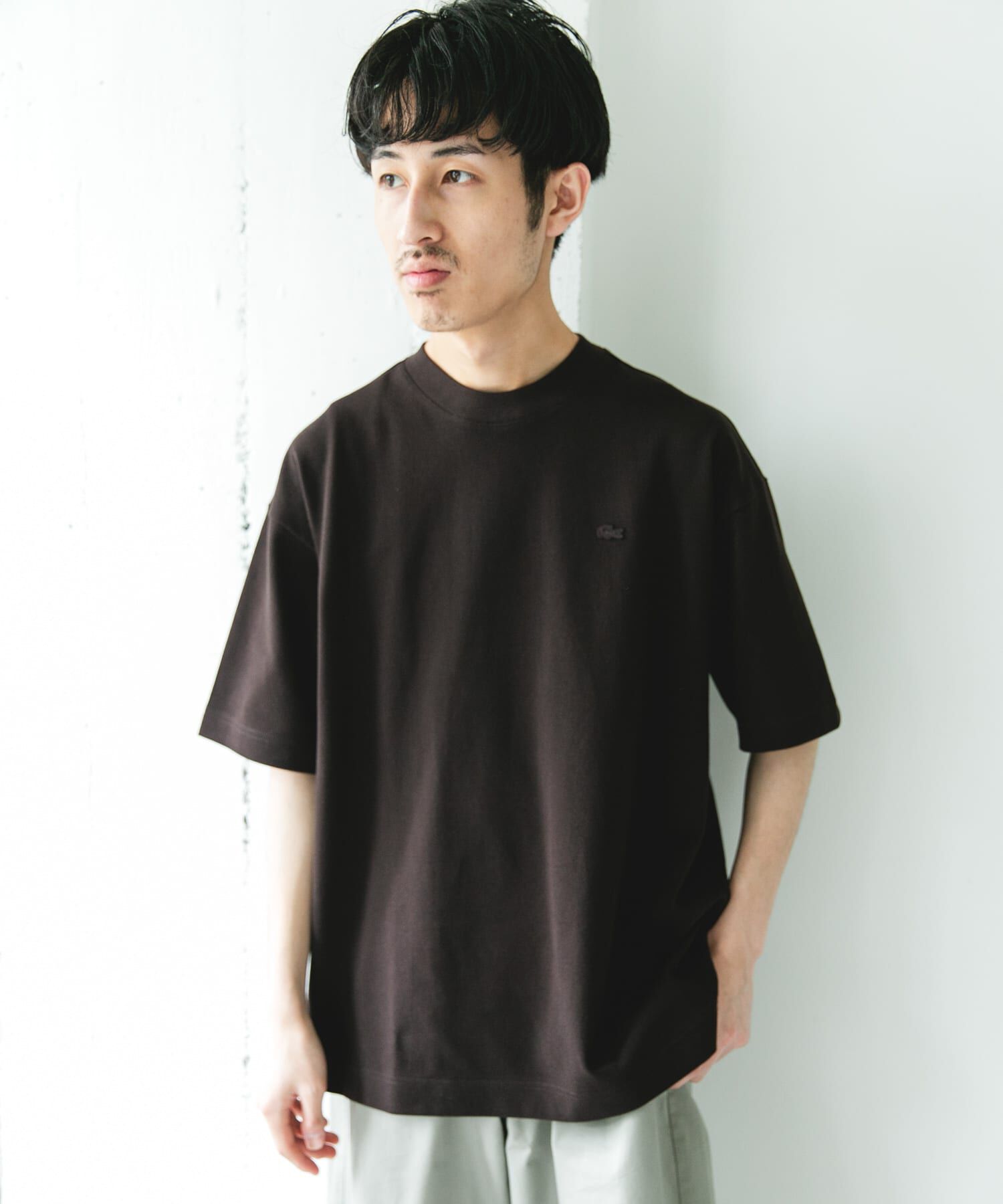 URBAN RESEARCH DOORS「『別注』LACOSTE&times;DOORS　MOSS STITCH SHORT-SLEEVE T-SHIRTS」|Tシャツ・カットソー|