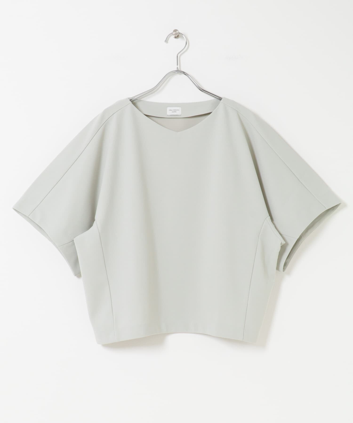 URBAN RESEARCH DOORS「カットジョーゼットVネックプルオーバー」|Tシャツ・カットソー|