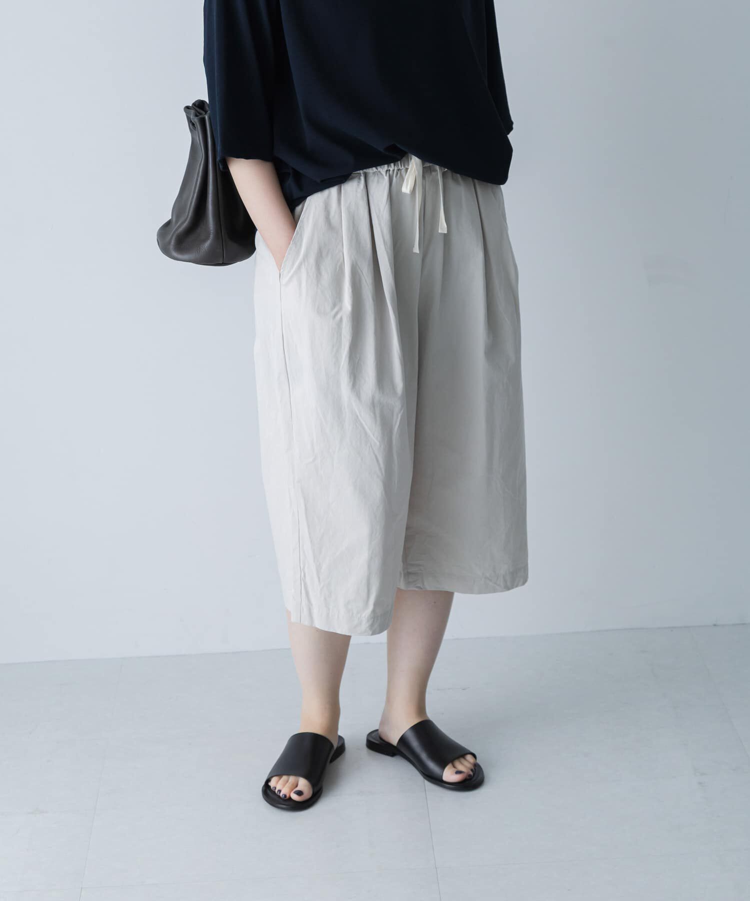 かぐれ「ハイカウントコットンハーフパンツ」|その他|ライトグレー